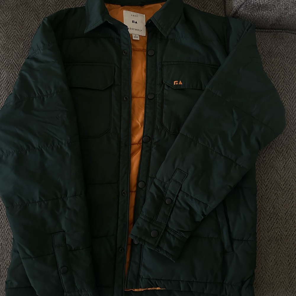 FA Green and Orange Lightweight Shirt Jacket